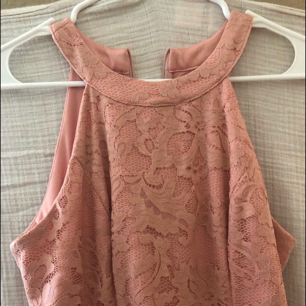 Dressystar Pink Lace Dress Women’s Size Large